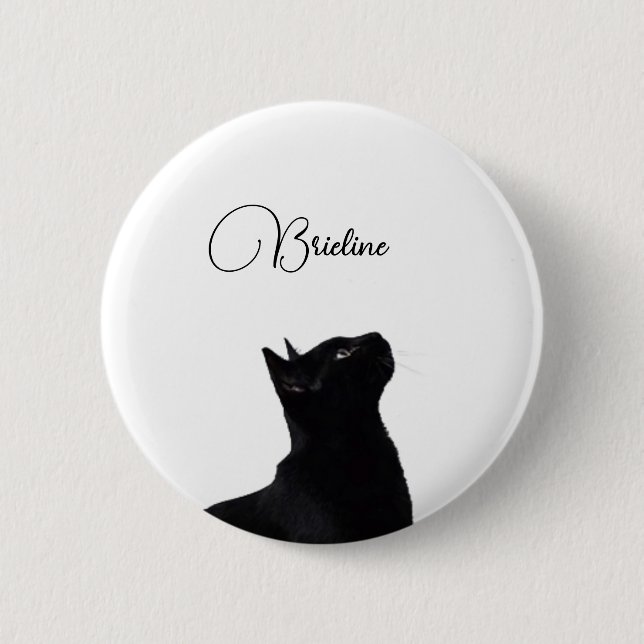 Catpin 6 Cm Round Badge (Front)