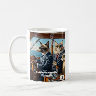 Catpitalist Ecologism: Because Eco-Friendly Yachts Coffee Mug