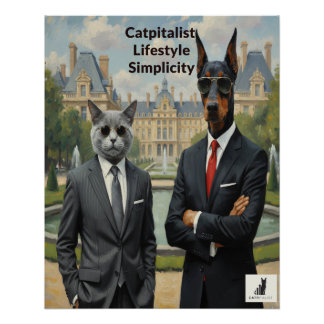 Catpitalist Lifestyle Simplicity Poster