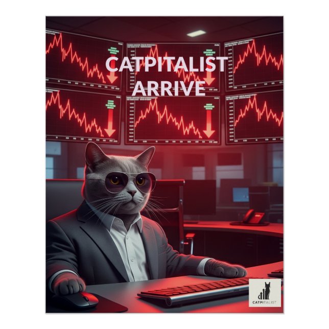 Catpitalist : Market Crash Comedy - Poster Finance (Front)