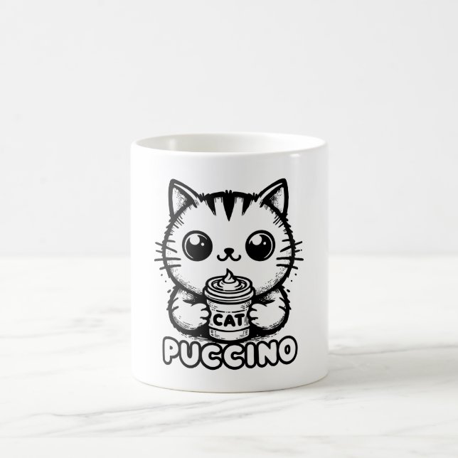 Catpuccino 1 coffee mug (Center)