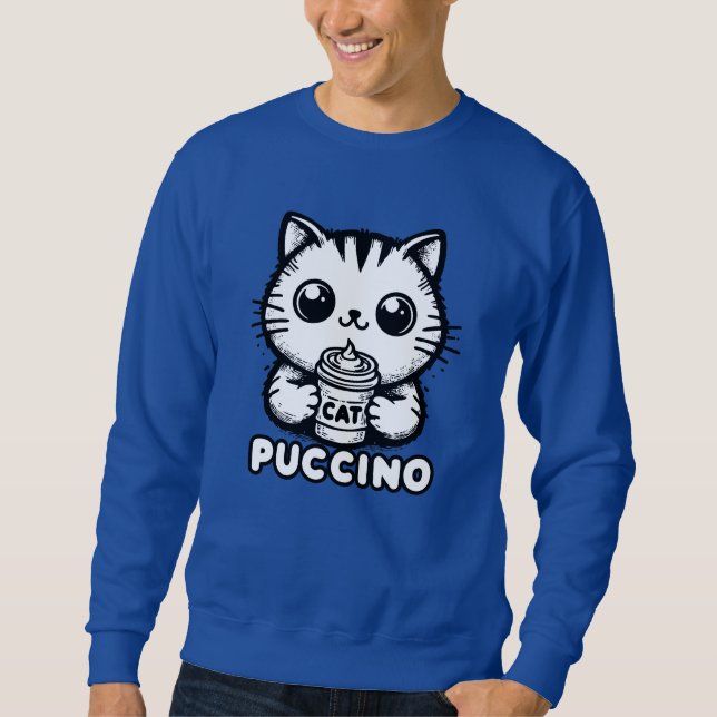Catpuccino 1 sweatshirt (Front)