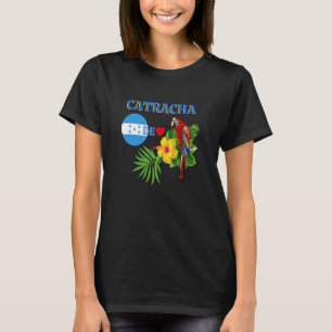 Catracha Honduras Girl Flag Patriotic Signs T-Shirt