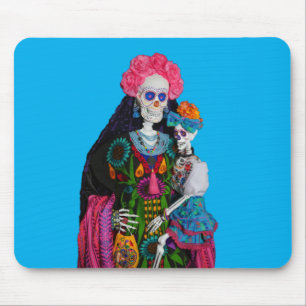 Catrina and Calavera Child Sugar Skull Mouse Pad