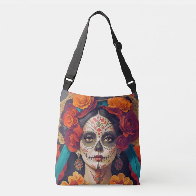 Catrina Day Of The Dead 1 Crossbody Bag (Front)