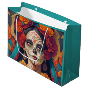 Catrina Day Of The Dead 1 Large Gift Bag