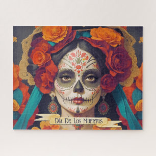 Catrina Day Of The Dead 1 With Text Jigsaw Puzzle