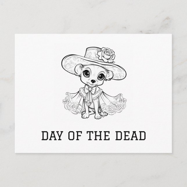 Catrina - Day of the Dead Holiday Postcard (Front)