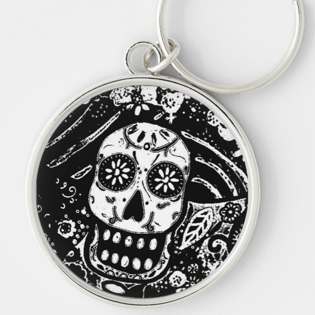 CATRINA DIA DE LOS MUERTOS KEY RING (Front)