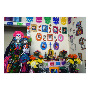Catrina Mother and Child Ofrenda Photo Print