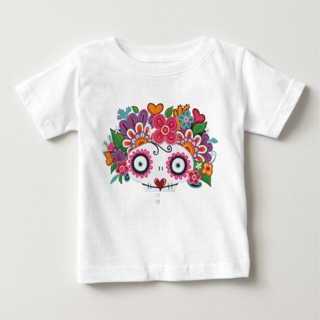 Catrina Skelly Baby T-Shirt (Front)