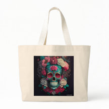 Catrina Skull Artistic Tote