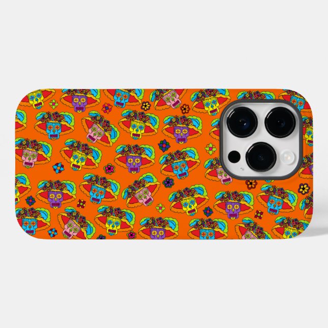 Catrina Sugar Skull Case-Mate iPhone Case (Back (Horizontal))