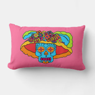 Catrina Sugar Skull Lumbar Cushion