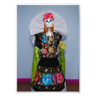 Catrina Tehuana Photo Print