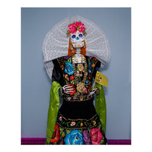 Catrina Tehuana Poster