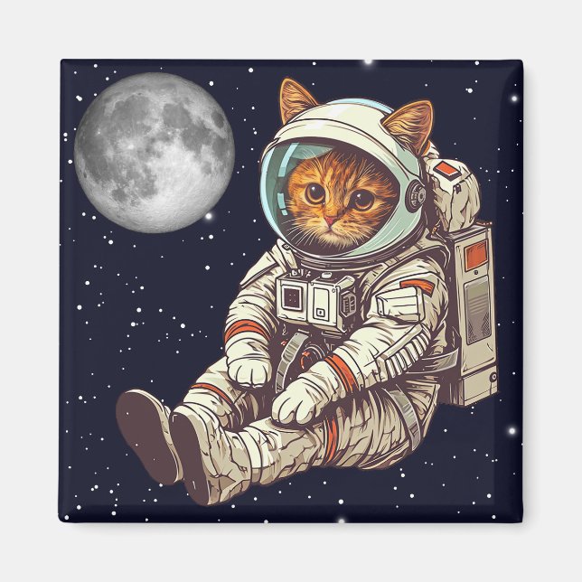 Catronaut Cat Astronaut  Magnet (Front)
