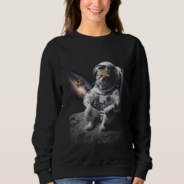 Catronaut Cat Astronaut space cat 1 Sweatshirt (Front)