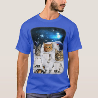 Catronauts Space Cat Astronaut With Cat Head In Ga T-Shirt