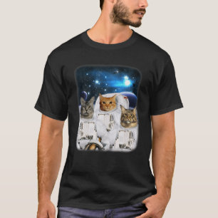 Catronauts Space Cat Astronaut With Cat Head In Ga T-Shirt