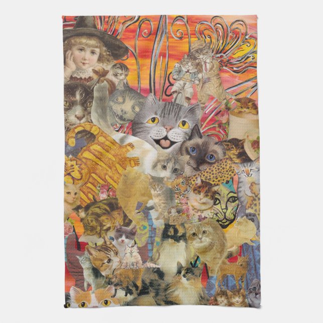 Cats a Plenty Kitchen Towel (Vertical)