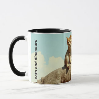 Cats-a-Tonic Cats and Dinosaurs Mug
