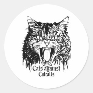 Cats Against Catcalls! Sticker