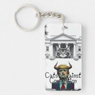 Cats Against Corruption  Key Ring