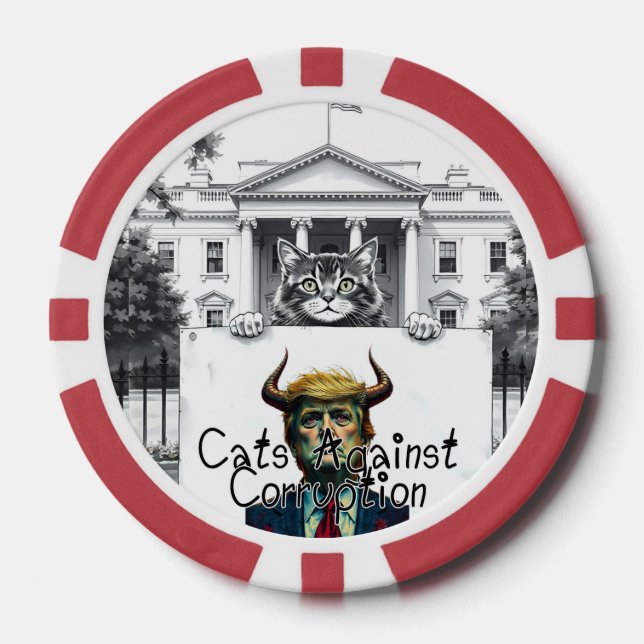 Cats Against Corruption  Poker Chips (Front)
