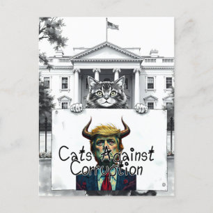 Cats Against Corruption  Postcard
