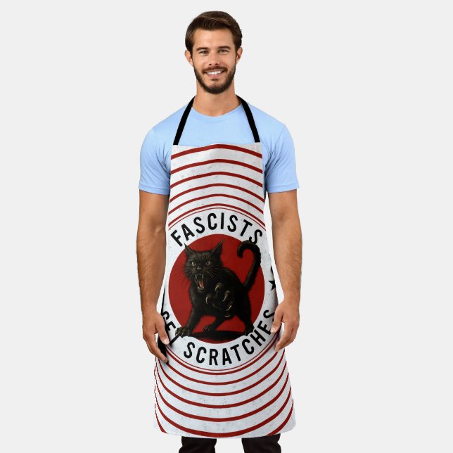 Cats Against Fascists Apron (Worn)