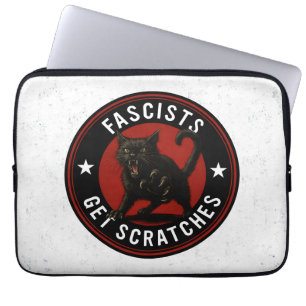 Cats Against Fascists Laptop Sleeve