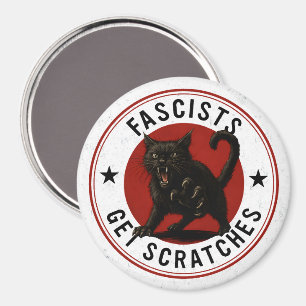 Cats Against Fascists Magnet