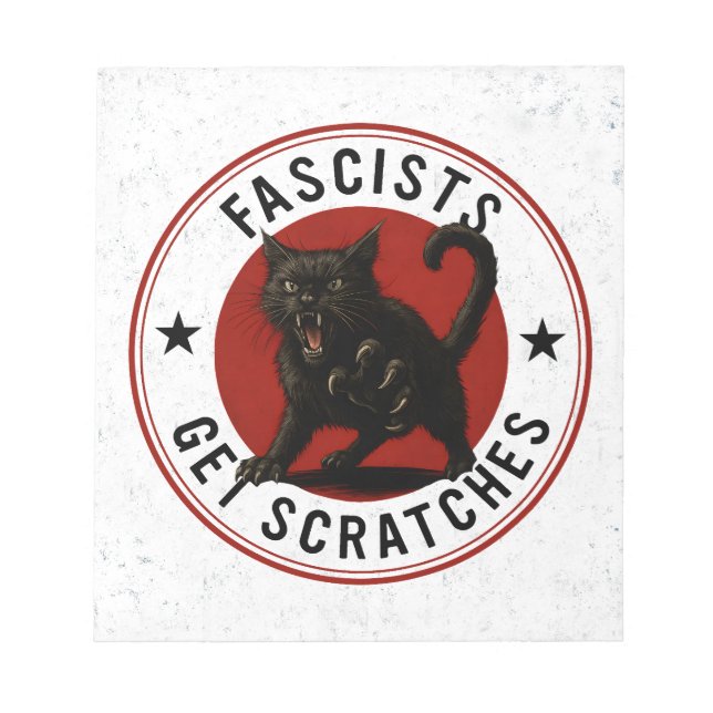 Cats Against Fascists Notepad (Front)