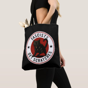 Cats Against Fascists Tote Bag