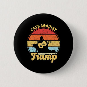 Cats Against Trump Funny Anti Trump 2020 Election 6 Cm Round Badge