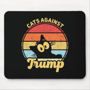 Cats Against Trump Funny Anti Trump 2020 Election Mouse Pad