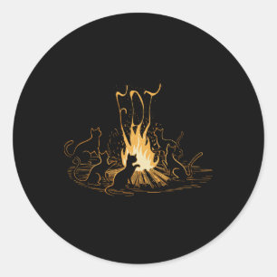 Cats Against Trump Funny Anti Trump Classic Round Sticker