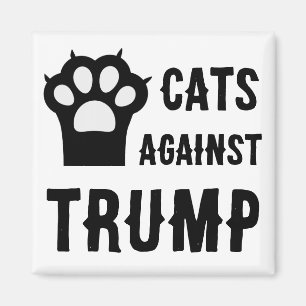 Cats Against Trump Refrigerator Magnet