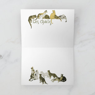 Cats, Alexandre SteinlenCats, Alexandre Steinlen Card