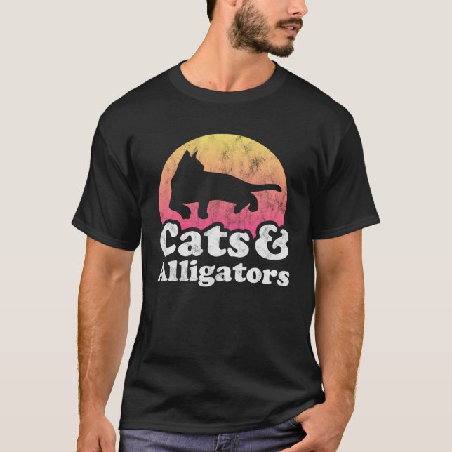 Cats and Alligators Alligator for Men Women Boys o T-Shirt (Front)