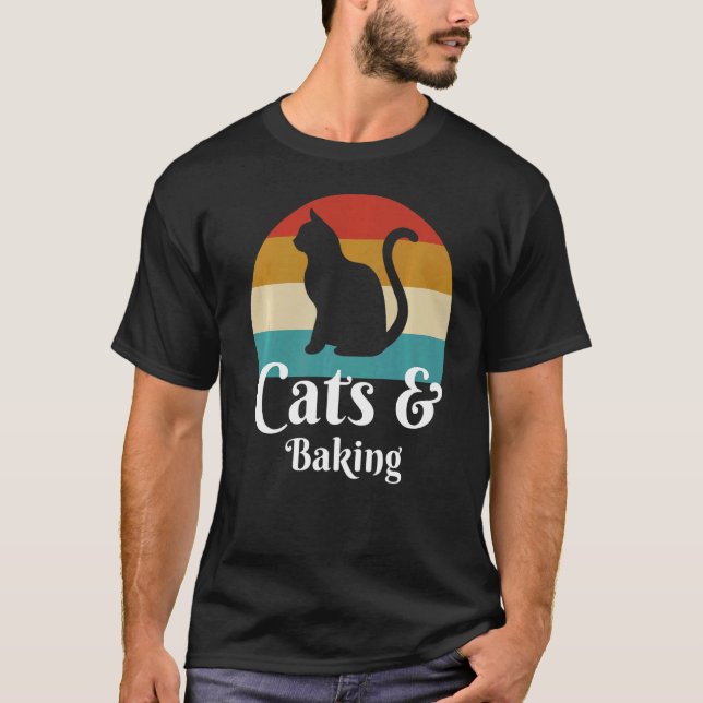 Cats And Baking Baker  T-Shirt (Front)