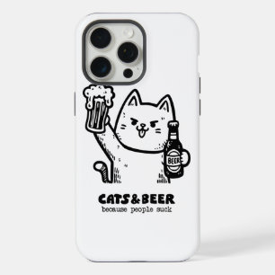 Cats and beer 1 iPhone 15 pro max case