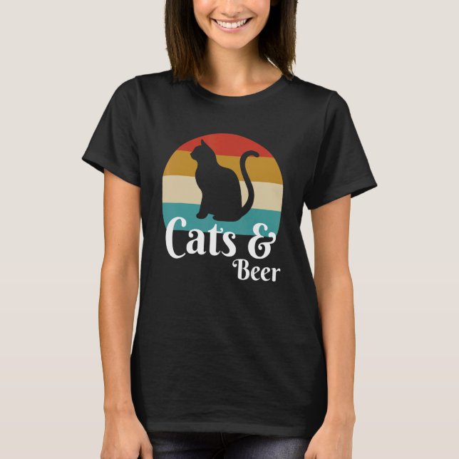 Cats And Beer T-Shirt (Front)