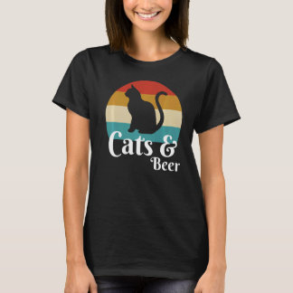 Cats And Beer  T-Shirt