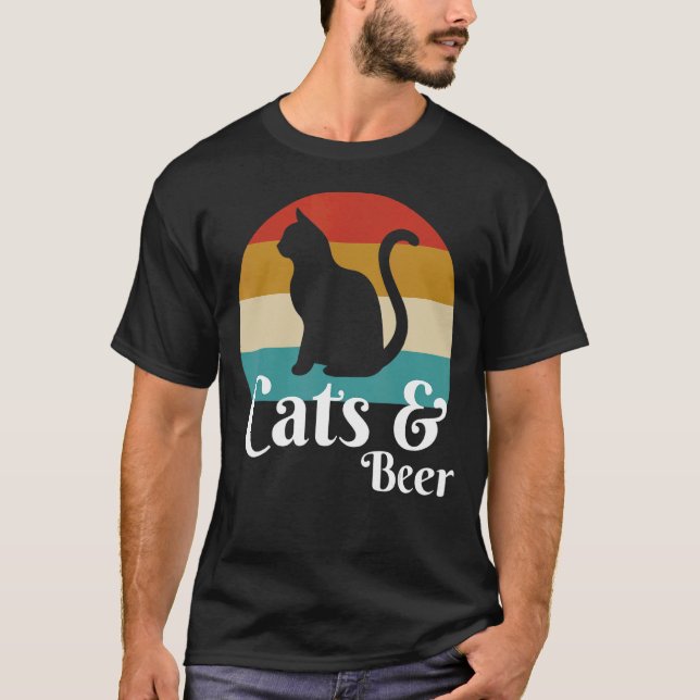 Cats And Beer T-Shirt (Front)
