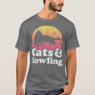 Cats and Bowling Men's or Women's Cat and Bowling  T-Shirt