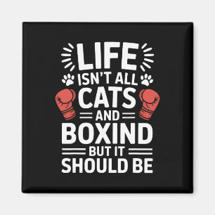 Cats And Boxing Funny Boxing  Magnet