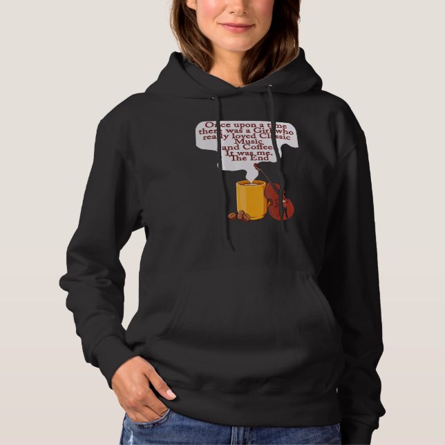Cats and Classic Music  Once Upon A Time Girl Hoodie (Front)
