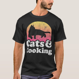Cats and Cooking Mens or Womens Cat T-Shirt